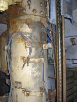 Ligne Maginot - LAUDREFANG - A37 - (Ouvrage d'infanterie) - Bloc 2
Etage intermédiaire de la tourelle mitrailleuses
Le fut pivot et la vis de la noria pour l'alimentation de la chambre de tir en munitions