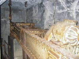 Ligne Maginot - LAUDREFANG - A37 - (Ouvrage d'infanterie) - Bloc 2
Étage inférieur de la tourelle mitrailleuses
Contrepoids et balancier