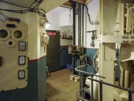 Ligne Maginot - Ouvrage d'infanterie de LAUDREFANG - Bloc 3
Etage inférieur de la tourelle mitrailleuses