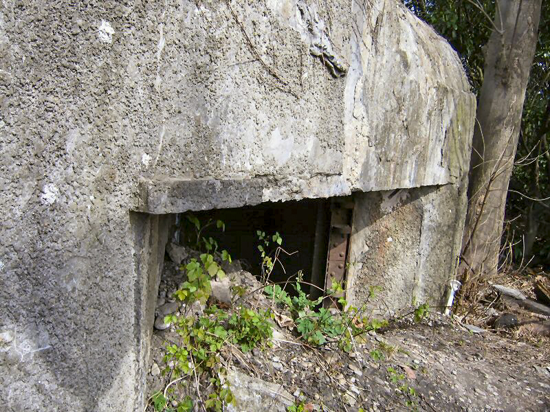 Ligne Maginot - 420D - ROUTE DU RHIN - (Blockhaus pour canon) - Entrée du blockhaus - Les Gardiens du Rhin