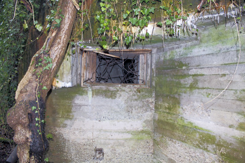 Ligne Maginot - BAUERNGRUNDWASSER - (Blockhaus pour arme infanterie) - Créneau mitrailleuse Ouest - Les Gardiens du Rhin