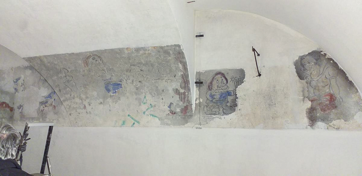Ligne Maginot - FORT DUCROT - (PC de Secteur) - Peinture de la 'drôle de guerre'
Fresque Blanche-Neige et les 7 nains - Les Gardiens du Rhin