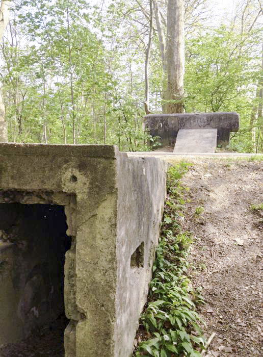 Ligne Maginot - HAUTE DIGUE 3 - (Blockhaus pour arme infanterie) - Située de l'autre coté de la digue, avec le blockhaus en arriére plan - Pascal LAMBERT