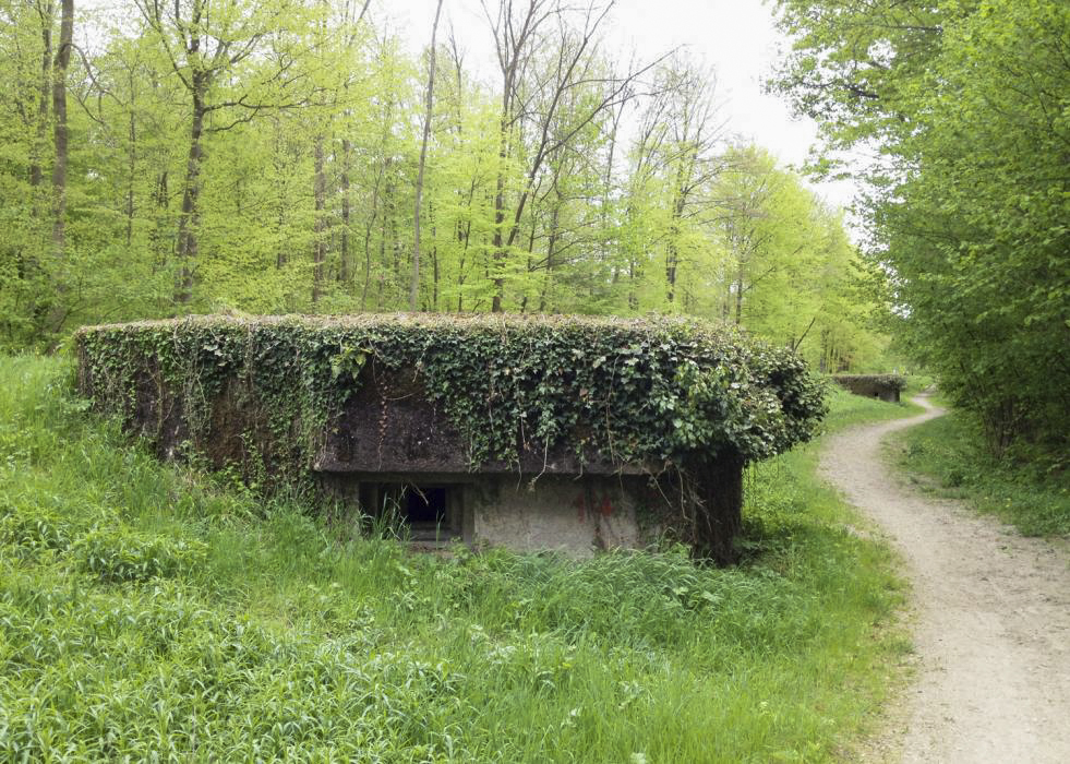 Ligne Maginot - HAUTE DIGUE 8 - (Blockhaus pour arme infanterie) - L'entrée du bloc 7 est visible à l'arrière plan - Pascal LAMBERT