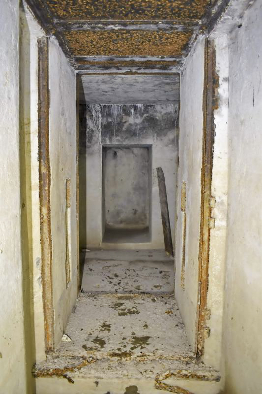 Ligne Maginot - SPORENINSEL - (Casemate d'infanterie - Double) - Couloir de l'entrée
Emplacement de la porte étanche  - D. Froehly