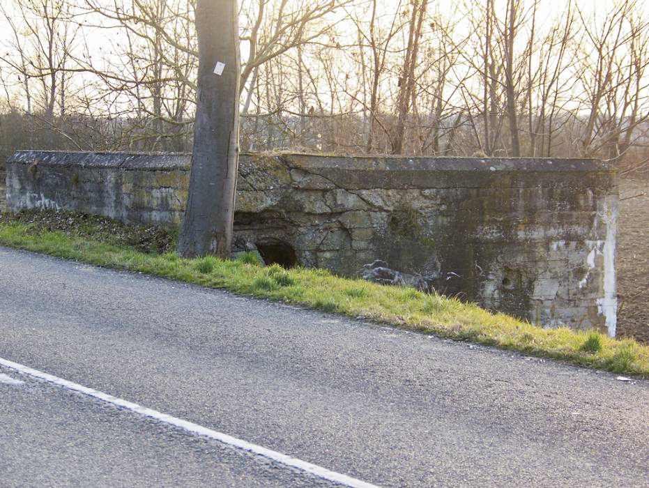 Ligne Maginot - MITTELGEWANN - (Abri) - Vue du blockhaus en contrebas de la route - Dürlewanger Hubert