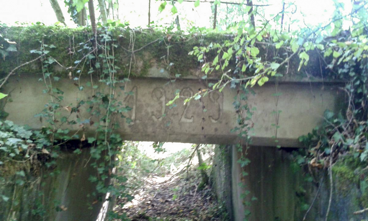 Ligne Maginot - BIBLIESHEIM - (Infrastructure ferroviaire) - 21 - PONT SUR LA SAUER - BIBLIESHEIM
Cartouche 1929 sur le tablier - Marc Jaeger