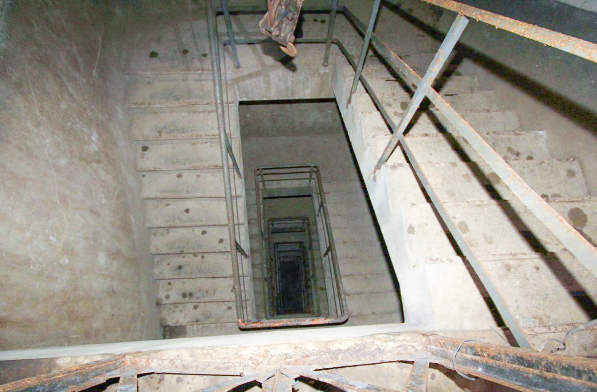 Ligne Maginot - GRASERSLOCH - (Abri) - La cage d'escalier du coffre d'entrée Est - GRAMI
