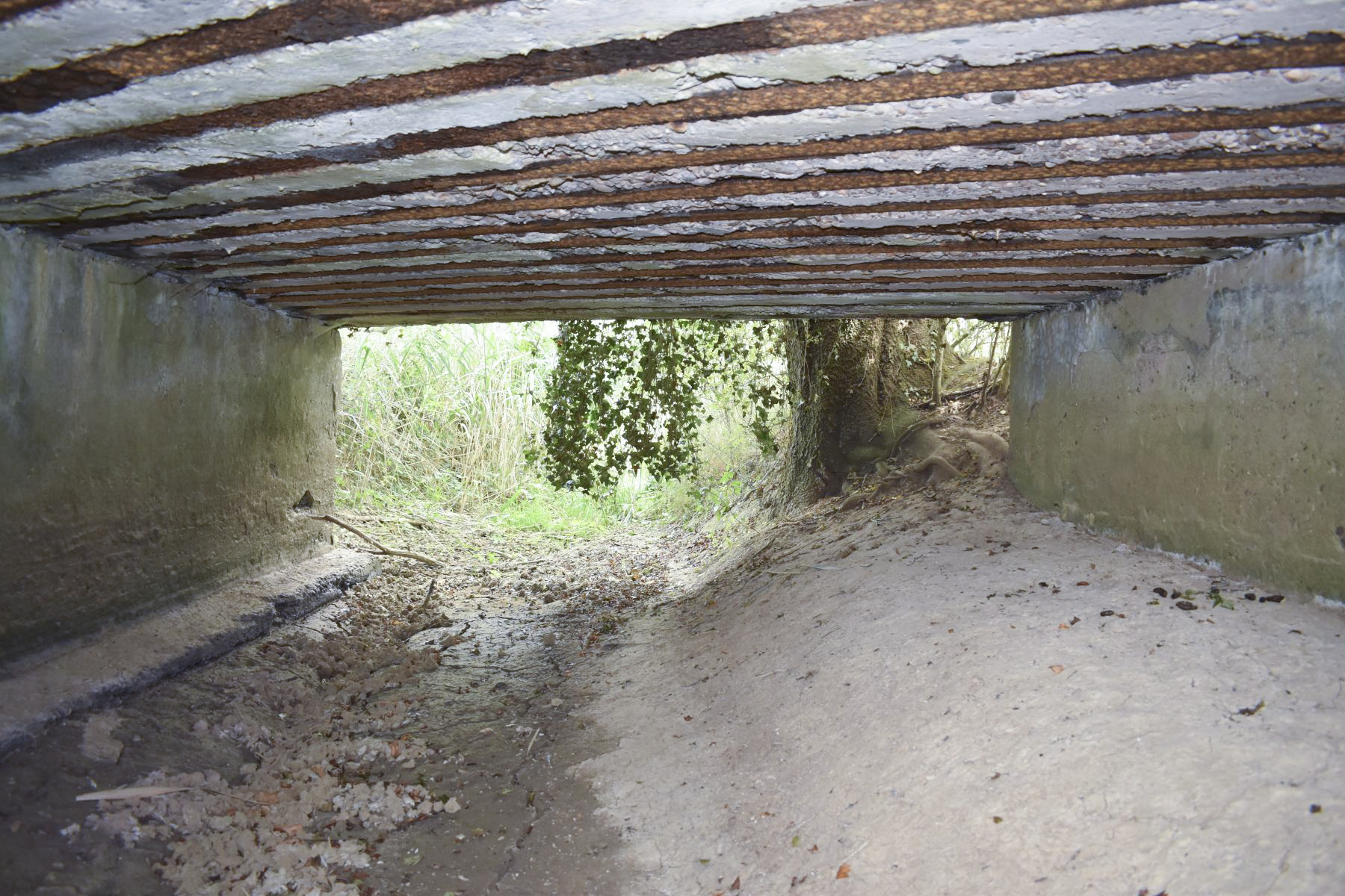 Ligne Maginot - KUTZENHAUSEN (4/373°RALVF) - (Position ALVF) - Vue du dessous du ponceau - D.Froehly