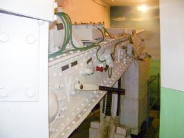 Ligne Maginot - BOIS KARRE - A12 - (Ouvrage d'infanterie) - Tourelle de mitrailleuses
Balancier et contrepoids, la manœuvre éclipse - batterie pouvait se faire à la main ou électriquement