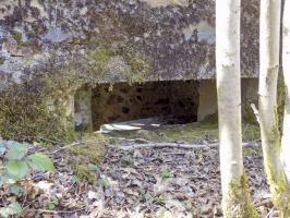 Ligne Maginot - BA106 - ROUTE DE REVIN 3 - (Blockhaus pour arme infanterie) - Face frontale droite, créneau Hotchkiss