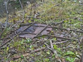 Ligne Maginot - PLAN à MARIN - (Abri) - Le chantier
Vestiges de la voie de 60