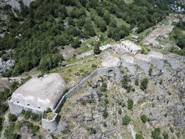 Ligne Maginot - REPLATON (QUARTIER ARC - 71° BAF) - (Position d'artillerie préparée) - Vue aérienne sur le front de tête