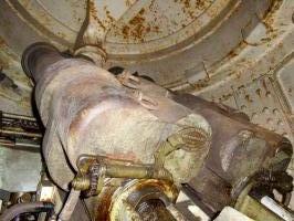 Ligne Maginot - Ouvrage d'IMMERHOF - Bloc 3
Tourelle pour deux mortiers de 81 mm
Intérieur de la chambre de tir