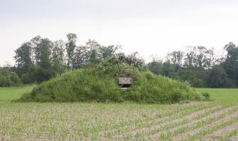 Ligne Maginot - RINKEL'S KUPP (Blockhaus pour arme infanterie) - Vue d'ensemble vers la coupole