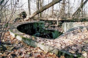 Ligne Maginot - OUVRAGE NEY-RAPP - (Position d'artillerie préparée) - Bloc ouest
La cuve pour canon de 10 cm KiSL qui couvrait le front nord de la ceinture de Strasbourg