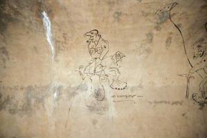 Ligne Maginot - LAVOIR - (Ouvrage d'artillerie) - Bloc 5 
Graffiti dans le magasin M2