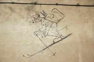 Ligne Maginot - LAVOIR - (Ouvrage d'artillerie) - Bloc 5 
Graffiti dans le magasin M2