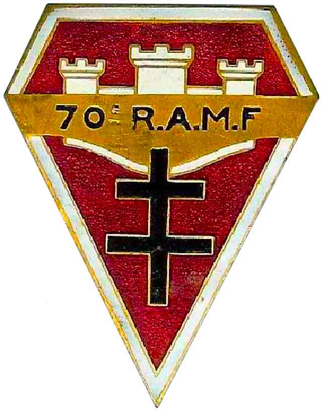 Insigne du 70° RAMF