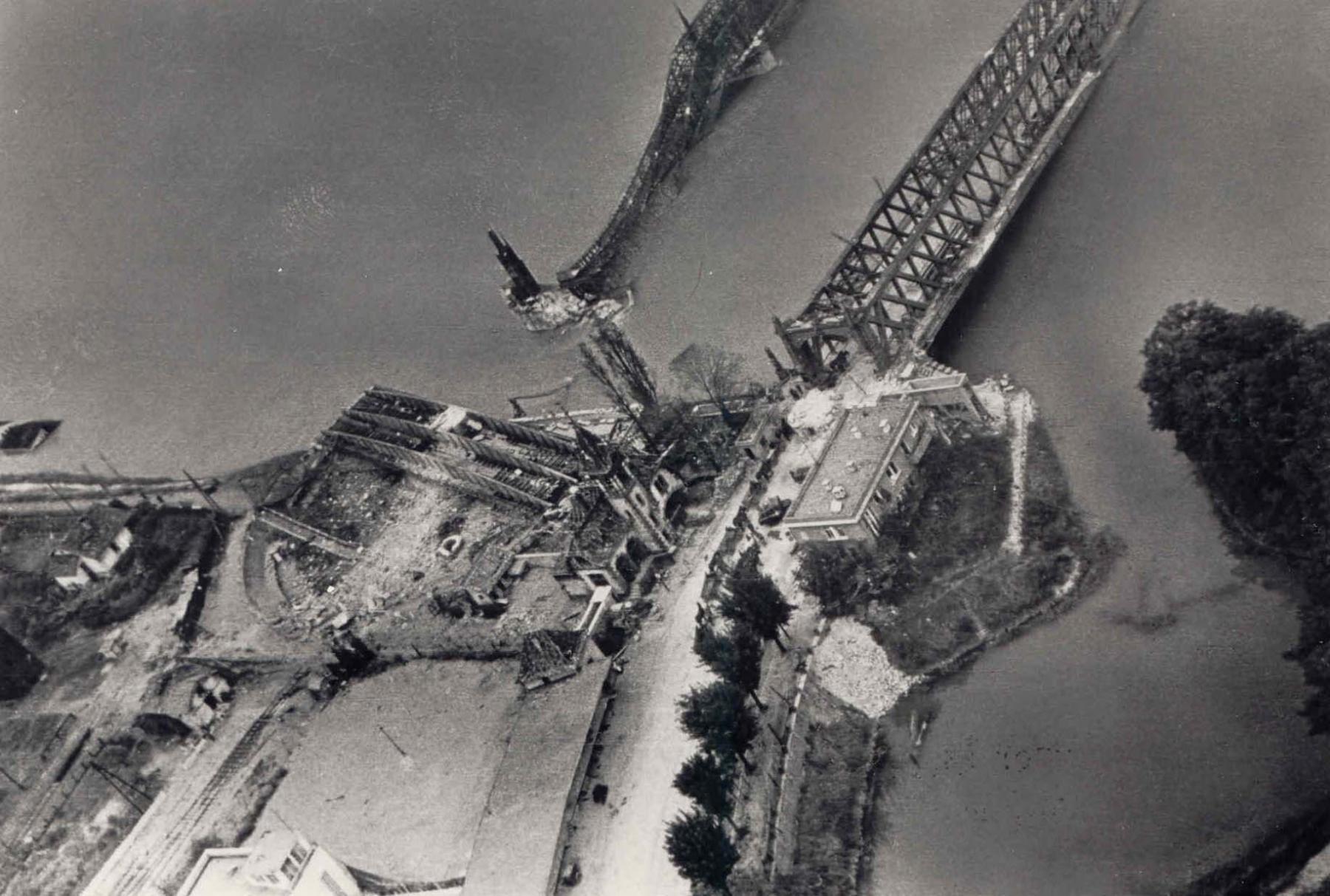Ligne Maginot - Pont route de Kehl - Vue aérienne de l'ensemble du dispositif - Inconnu