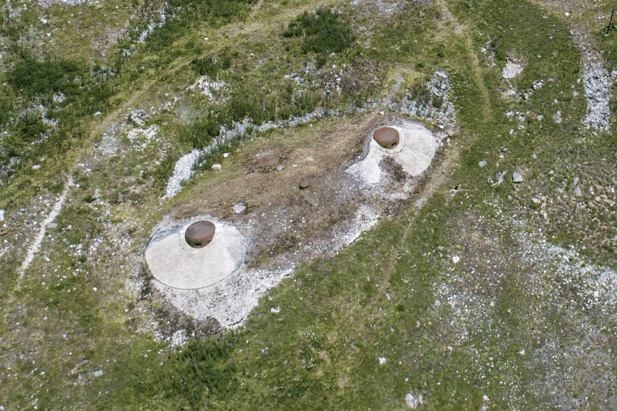 Ligne Maginot - LAVOIR - (Ouvrage d'artillerie) - Vue aérienne du bloc 4 - Hubert DURLEWANGER