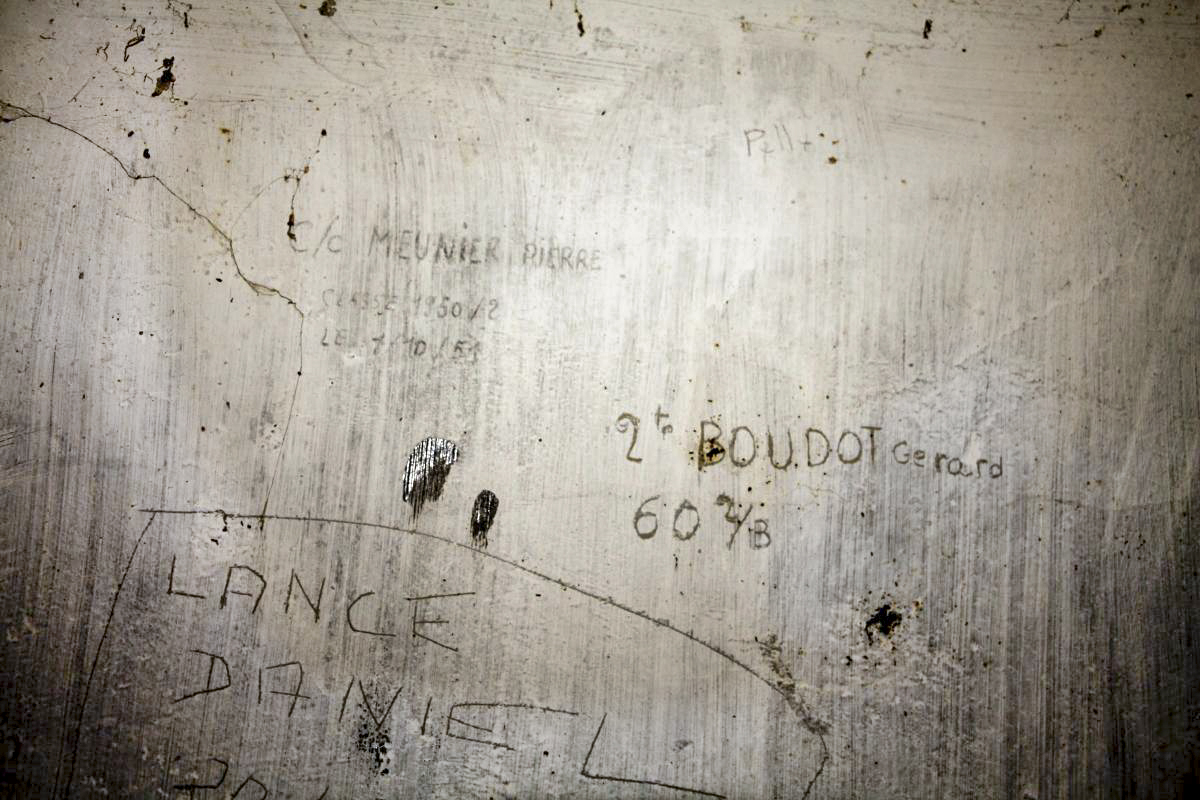 Ligne Maginot - 112 - PONT NUAZ - (Chambre de coupure) - Inscriptions diverses trouvées dans la chambre - Fré Do