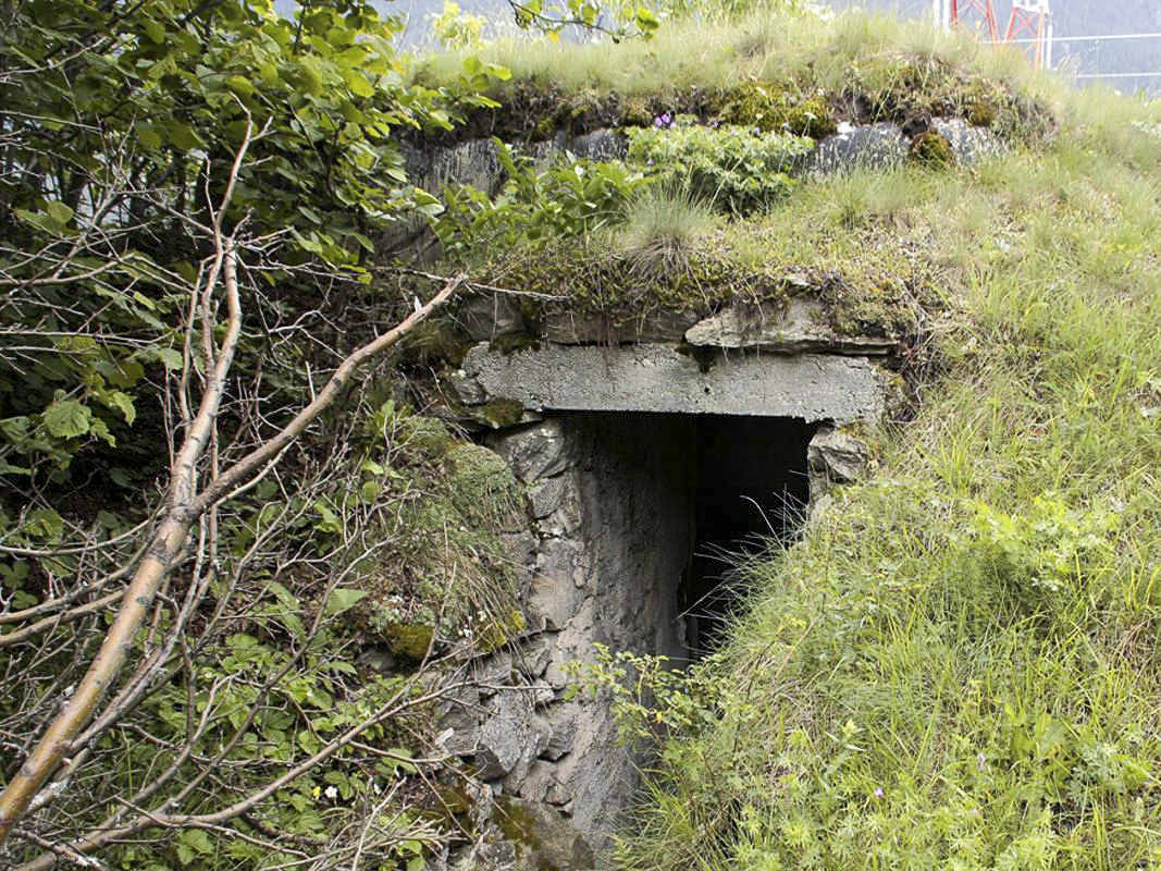 Ligne Maginot - AMODON - (Observatoire d'infanterie) - L'accès à l'entrée protégée par un rocaillage - JMBrams
