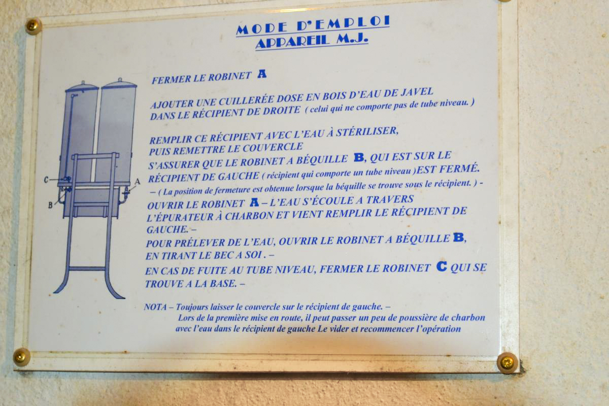 Ligne Maginot - BOIS KARRE - A12 - (Ouvrage d'infanterie) - Infirmerie - Mode d'emploi des stérilisateurs MJ - Jules MATHIEU