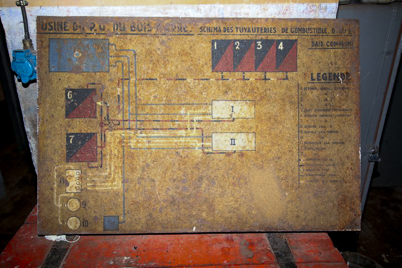 Ligne Maginot - BOIS KARRE - A12 - (Ouvrage d'infanterie) - Schéma de la distribution hydraulique de l'ouvrage - GRUBER Franck