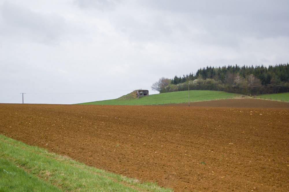 Ligne Maginot - MB121 - (Blockhaus pour canon) - Vue de loin...en partant... - Christian RICHON/devoitine520