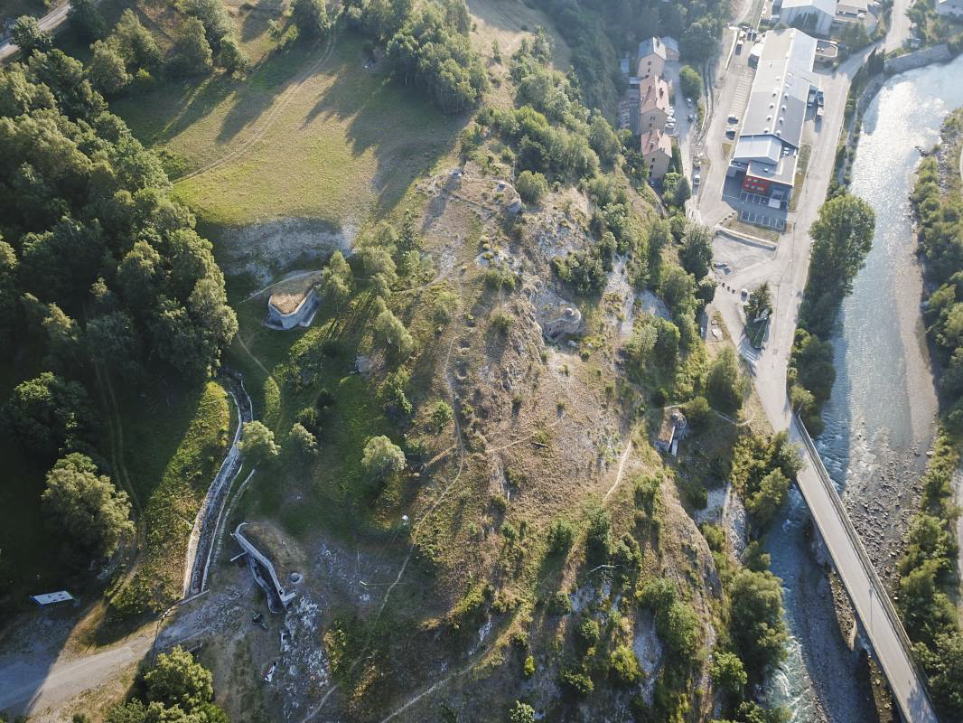 Ligne Maginot - SAINT GOBAIN - (Ouvrage d'infanterie) - Vue aérienne de l'ouvrage - ELLENA - CUNY