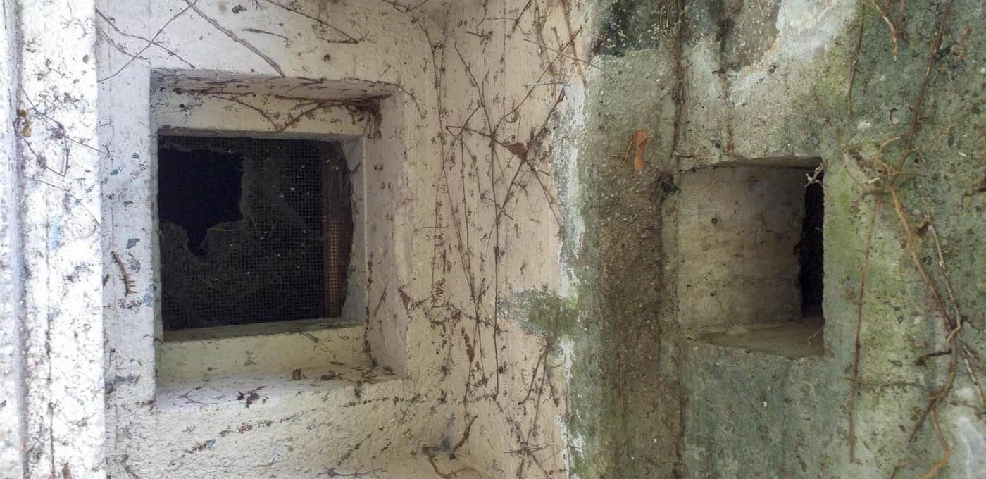 Ligne Maginot - 41 - RUE DE LA FOURMI - (Blockhaus pour arme infanterie) - Créneau sud - détail - G.Fuchs