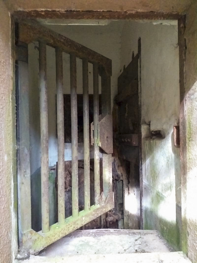 Ligne Maginot - BOIS de HOFFEN Ouest (Casemate d'infanterie) - Grille extérieure de l'issue de secours - Gregory Fuchs