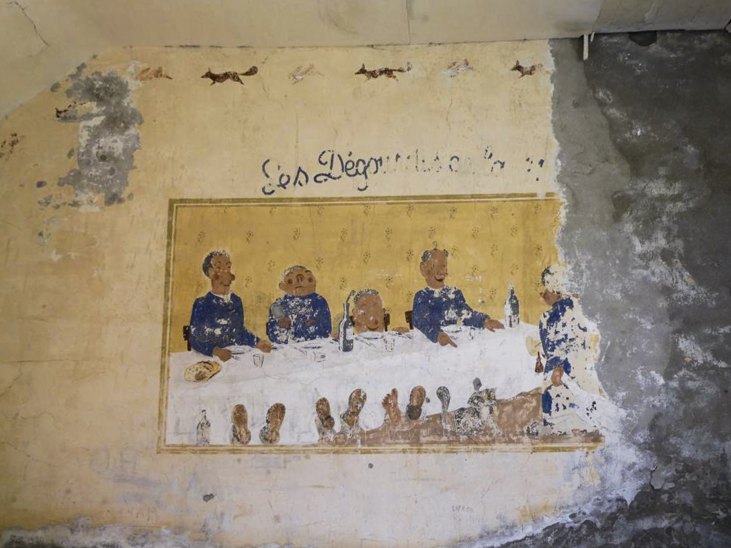 Ligne Maginot - SAPEY - (Casernement) - Peinture murale en péril - ELLENA - CUNY