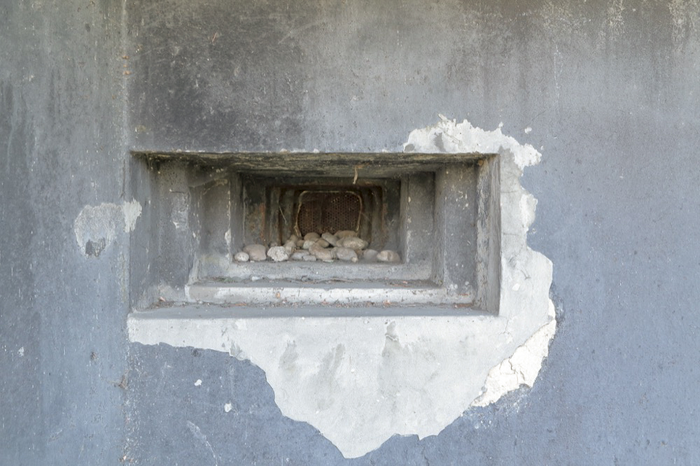 Ligne Maginot - 44/3 - ALGOLSHEIM NORD - (Casemate d'infanterie - Double) - Détail du créneau JM/AC37 de la facade nord - Les Gardiens du Rhin