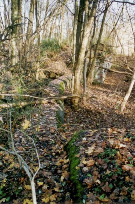 Ligne Maginot - OUVRAGE NEY-RAPP - (Position d'artillerie préparée) - Tranchée couverte de liaison entre la caserne et le bloc ouest - Antoine Schoen