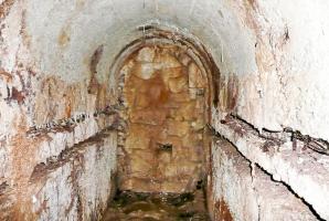 Ligne Maginot - OBERROEDERN - (Ouvrage d'artillerie) - L'égout visitable de l'ouvrage
L'extrémité murée au niveau du casernement souterrain non construit