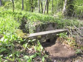 Ligne Maginot - KLOSTERGRABEN 5 - (Blockhaus pour arme infanterie) - Créneau de l'accès bétonné