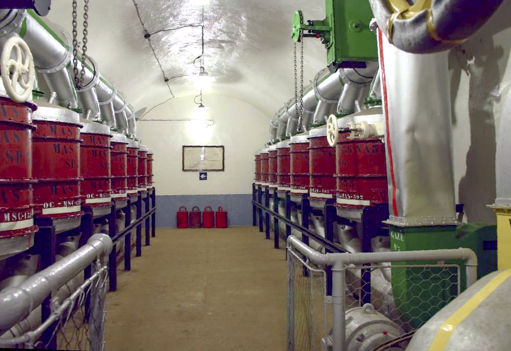 Ligne Maginot - SCHOENENBOURG - (Ouvrage d'artillerie) - La salle de neutralisation (Ventilation de l'ouvrage etfiltrage de l'air éxtérieur en cas d'attaque de l'ouvrage par gaz de combats) - GRAMI