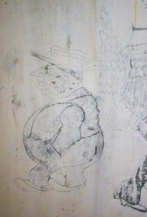 Ligne Maginot - SCHOENENBOURG - (Ouvrage d'artillerie) - Bloc 5
Peintures murales et graffitis dans les locaux de l'ouvrage - GRAMI