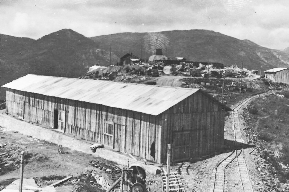 Ligne Maginot - MONTE GROSSO (MG) - E02 - (Ouvrage d'artillerie) - La construction de l'ouvrage, 
Photo Sté Roussel de Nancy - Sté Roussel