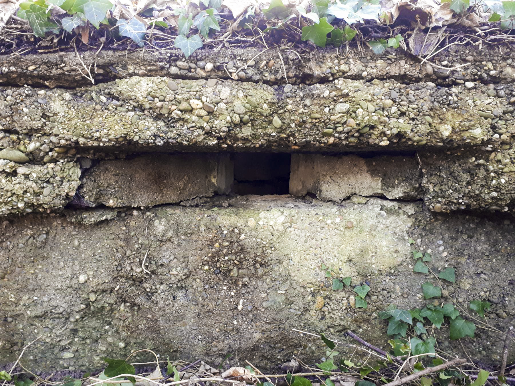 Ligne Maginot - WALDHOF CENTRE - (Blockhaus pour arme infanterie) - Détail du créneau gauche - G.Fuchs