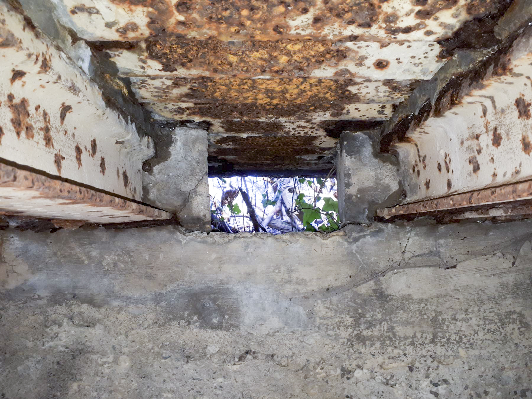 Ligne Maginot - WALDHOF CENTRE - (Blockhaus pour arme infanterie) - Détail du créneau gauche - G.Fuchs