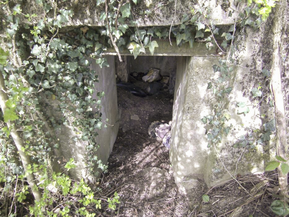 Ligne Maginot - BOIS DE HOFFEN 1 - (Blockhaus pour canon) - L'entrée réduite pour le personnel - GLÜCKSJÄGER GJ13
