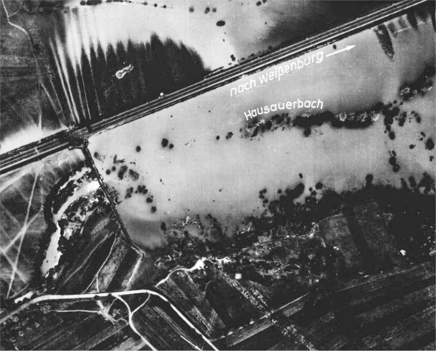 Ligne Maginot - Bief du HAUSAUERBACH - Vue partielle du bief du Hausauerbach lors de son activation en 1940 - DENKSCHRIFT