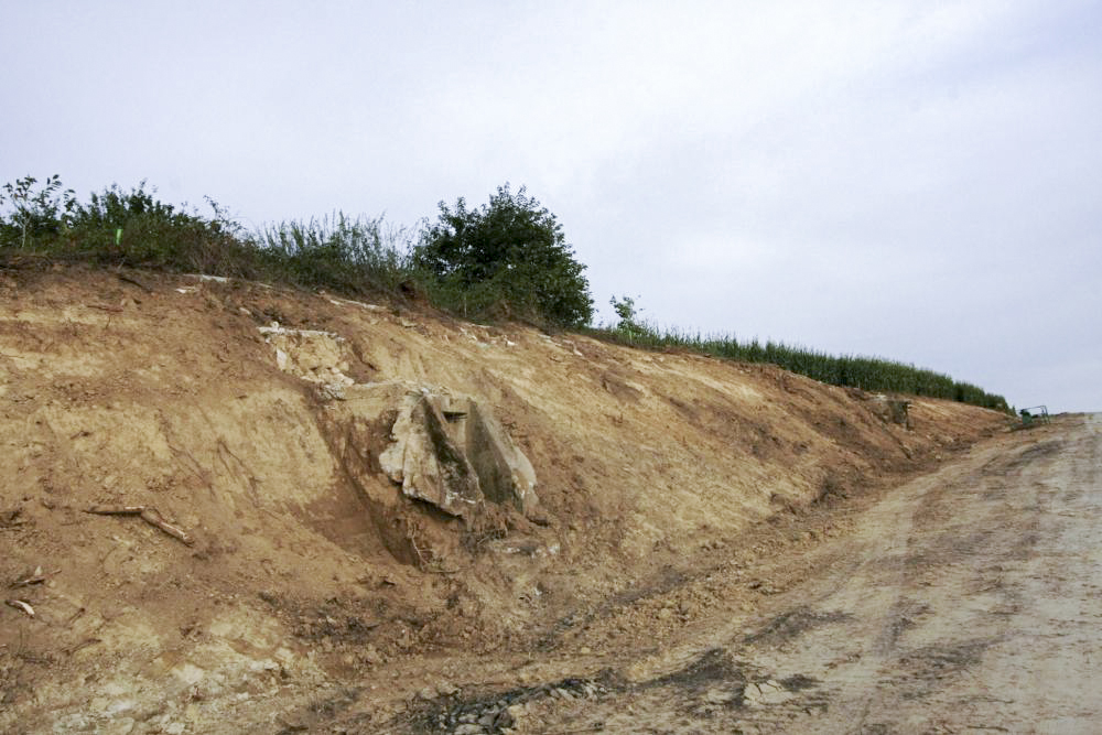 Ligne Maginot - KUHLENDORF (79° RIF - 156°RA) - (PC de Sous-Secteur) - Les travaux routiers de 2010 et la disparition du PC - GRAMI