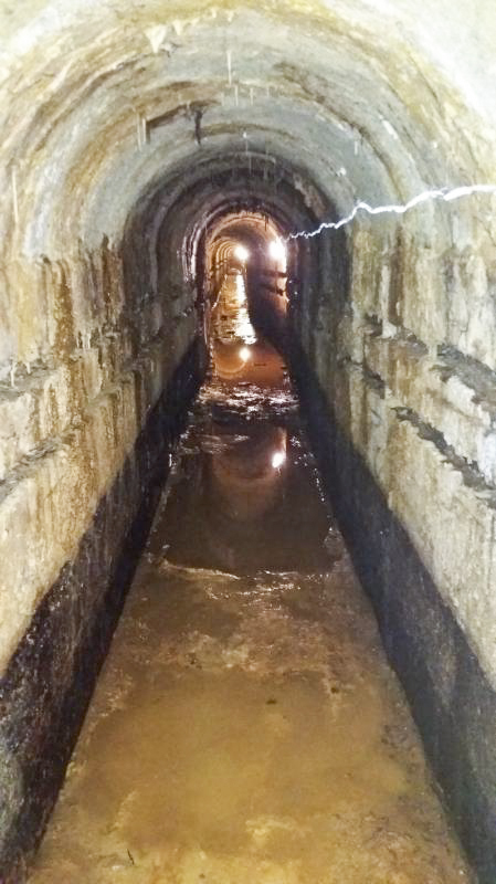 Ligne Maginot - OBERROEDERN - (Ouvrage d'artillerie) - L'égout visitable de l'ouvrage - BURTSCHER Jean-Louis - Wikimaginot.eu