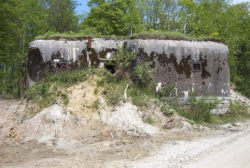 Ligne Maginot - BOIS DE RITTERSHOFFEN 6 - (Casemate d'infanterie - Simple) - façade de l'entrée - GRASSER Michel