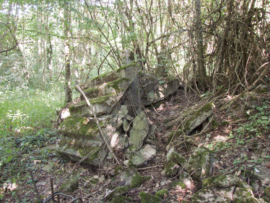 Ligne Maginot - ELZANGE - (Camp de sureté) - Les ruines du camp
Monticule de gravats. - Schnoupf
