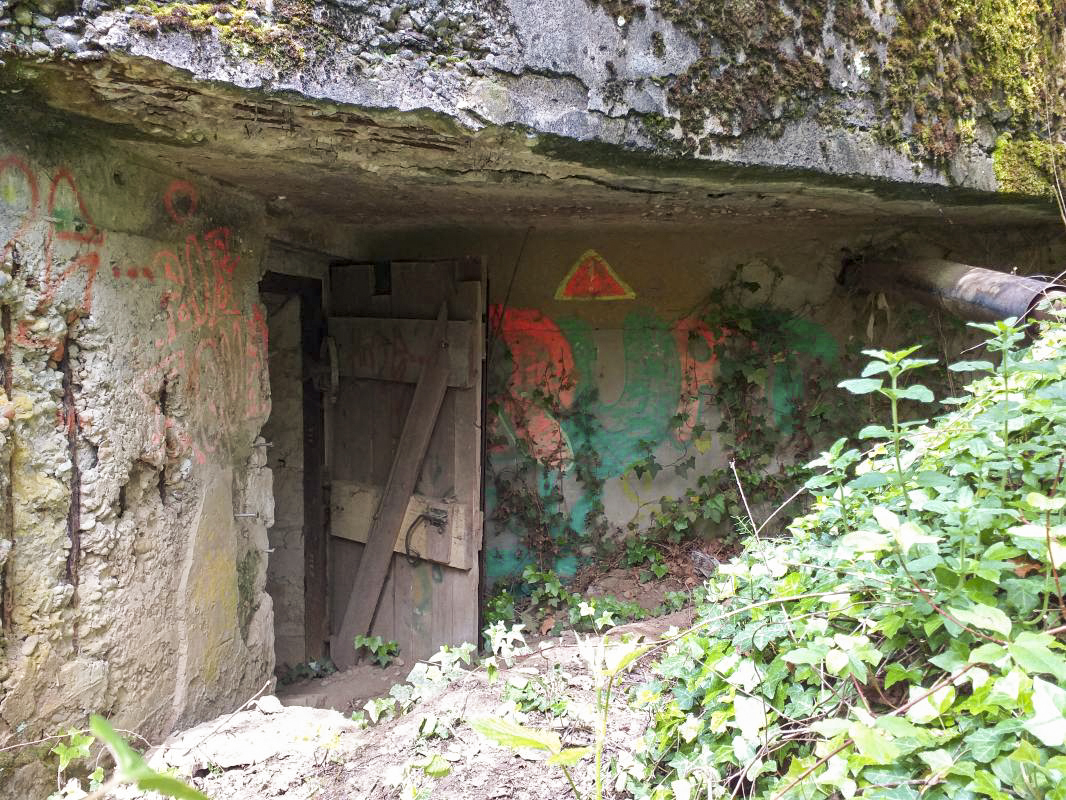 Ligne Maginot - KUBELMUEHLE 1 (AVANT POSTE) - (Blockhaus pour canon) - L'entrée - gregfuchs